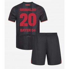 Bayer Leverkusen Alejandro Grimaldo #20 Hemmaställ Barn 2025-26 Korta ärmar (+ Korta byxor)